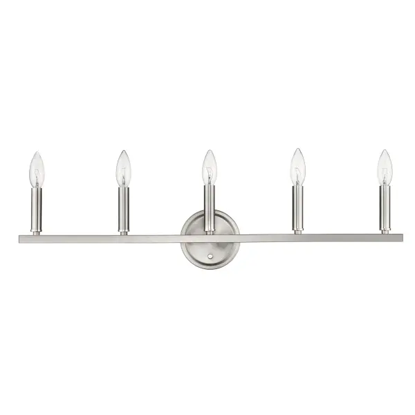 Sawyer 5-Light Vanity Sconce in Satin Nickel - Image 7