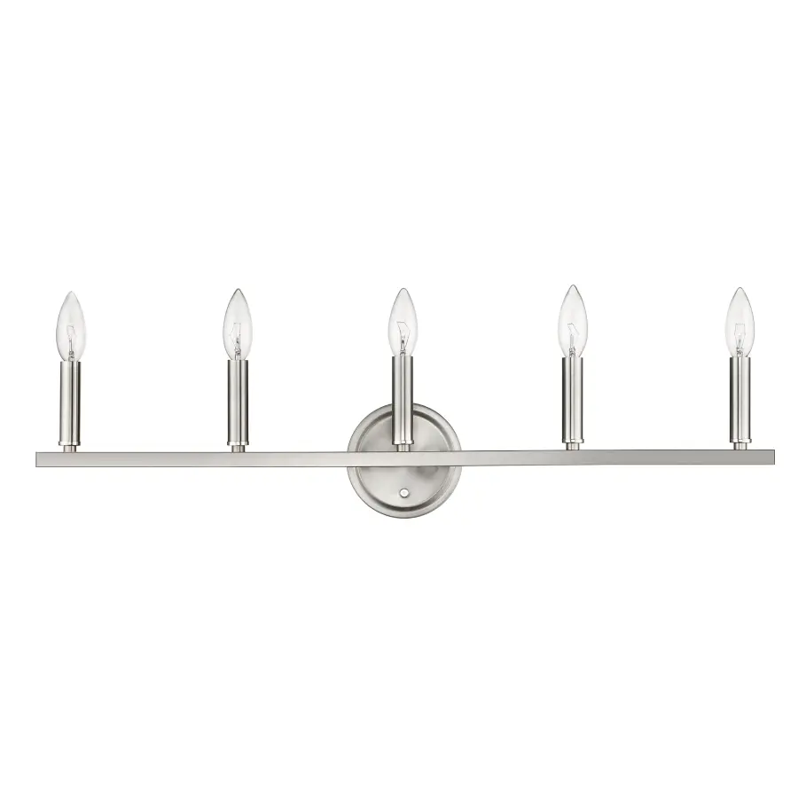 Sawyer 5-Light Vanity Sconce in Satin Nickel - Image 7