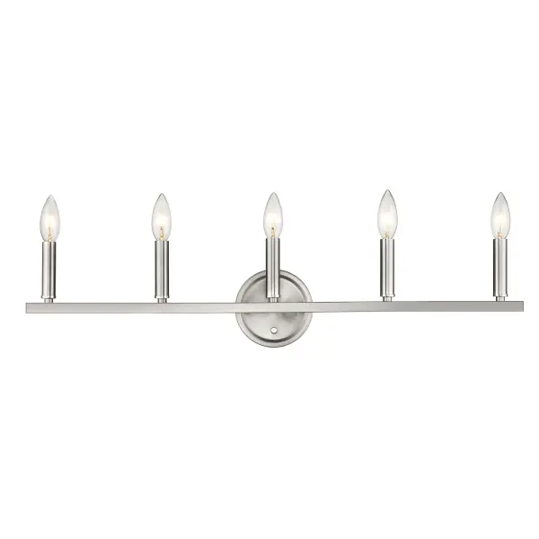 Sawyer 5-Light Vanity Sconce in Satin Nickel - Image 8