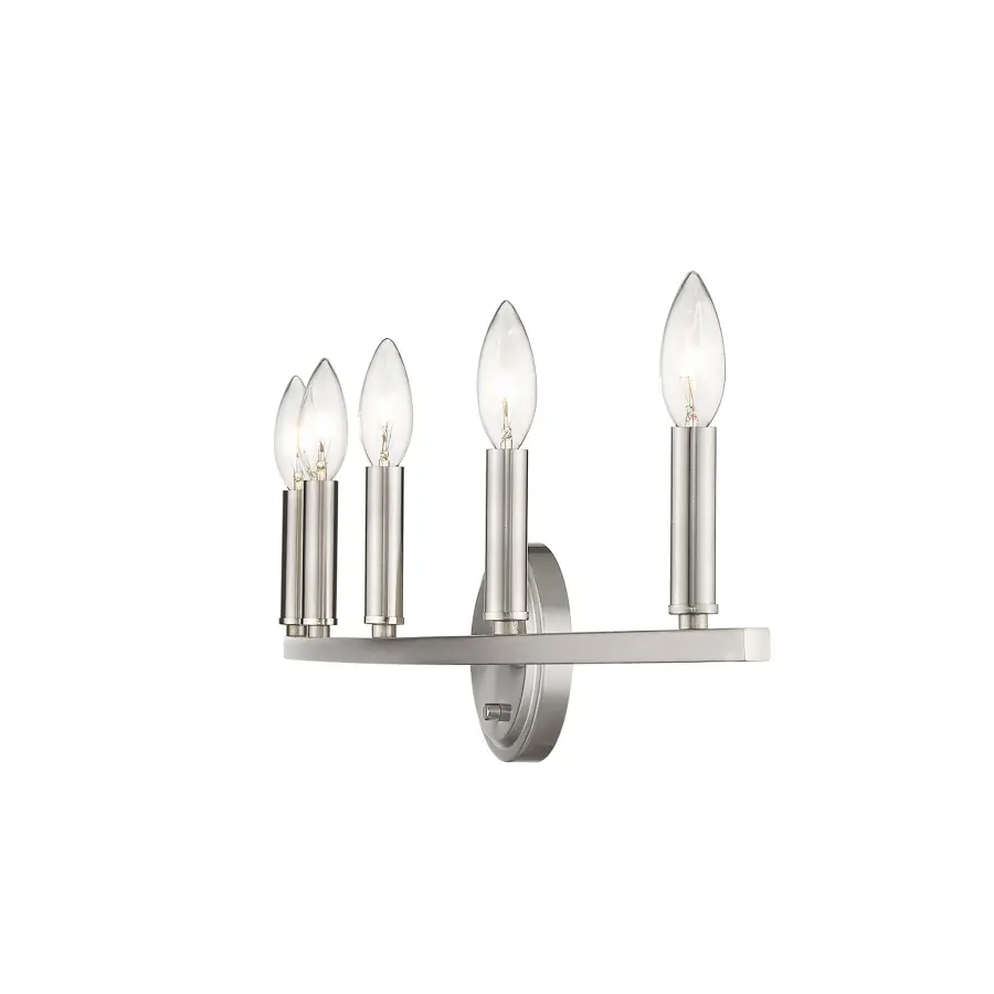 Sawyer 5-Light Vanity Sconce in Satin Nickel - Image 9
