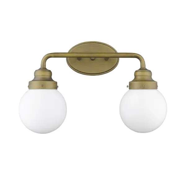 Industrial-Chic Vanity Lighting with Mixed Metal Finish - Image 1