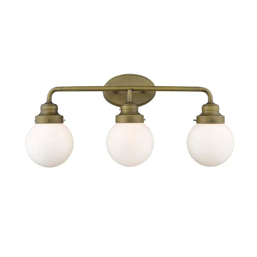 Portsmith 3-Light Vanity Sconce in Raw Brass - Image 2