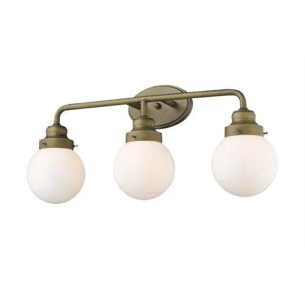 Portsmith 3-Light Vanity Sconce in Raw Brass - Image 3