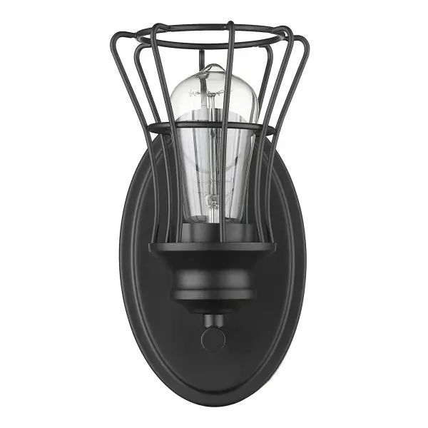 Piers 1-Light Sconce in Matte Black - Image 3