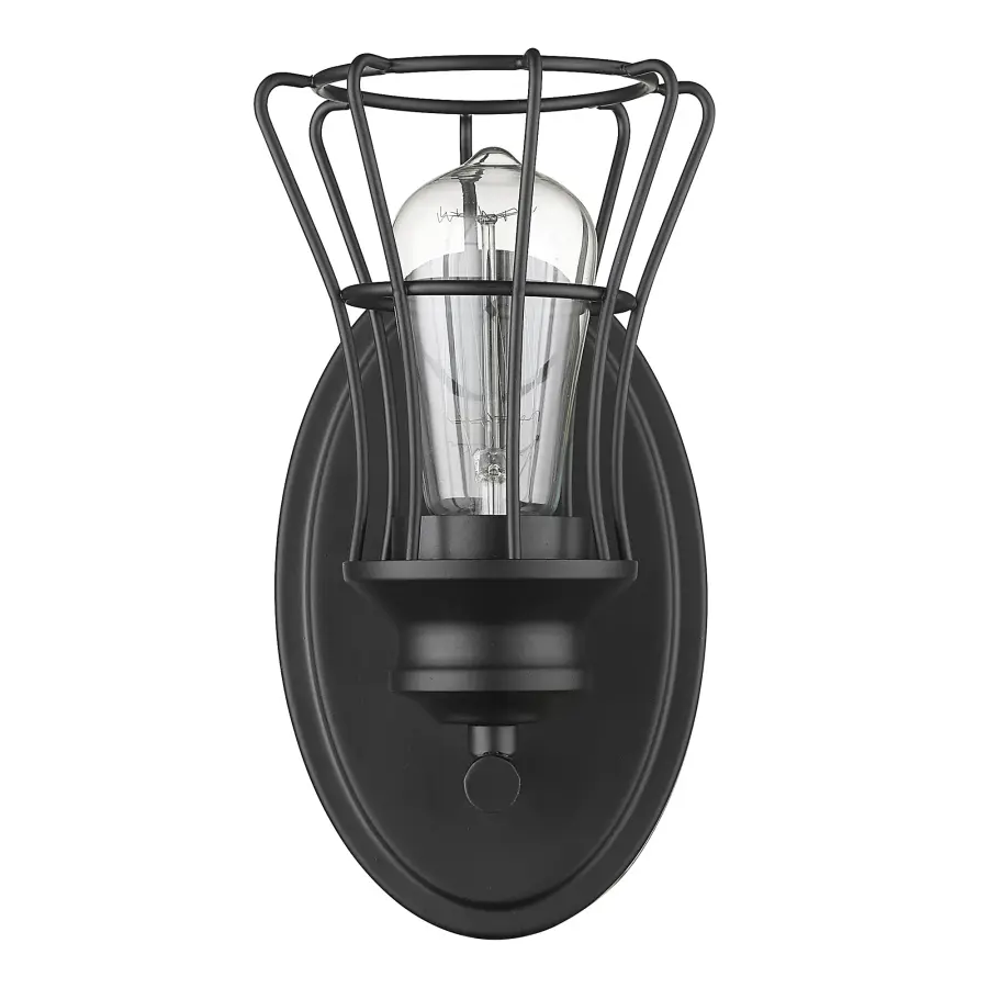 Piers 1-Light Sconce in Matte Black - Image 3