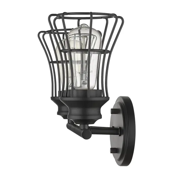Piers 2-Light Vanity Sconce in Matte Black - Image 5