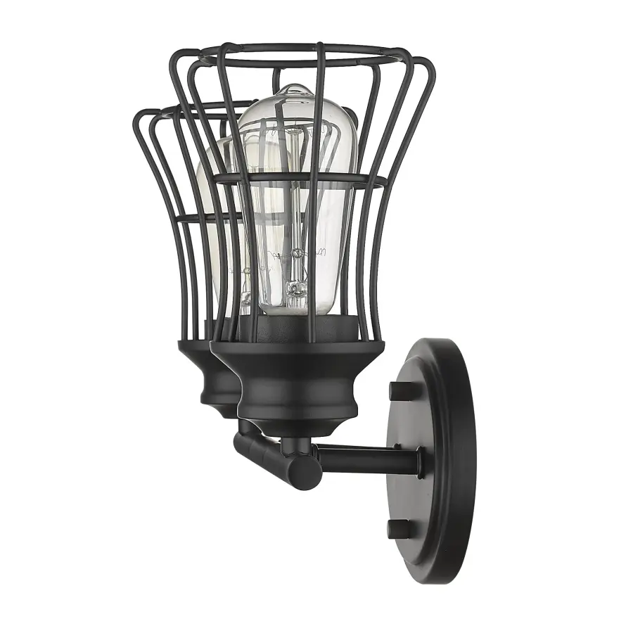 Piers 2-Light Vanity Sconce in Matte Black - Image 5