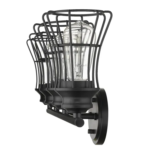 Piers 4-Light Vanity Sconce in Matte Black - Image 5