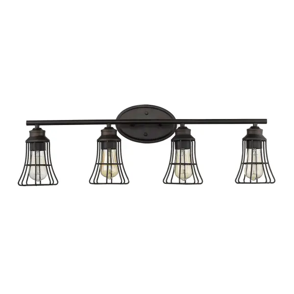 Piers 4-Light Vanity Sconce in Oil-Rubbed Bronze - Image 1