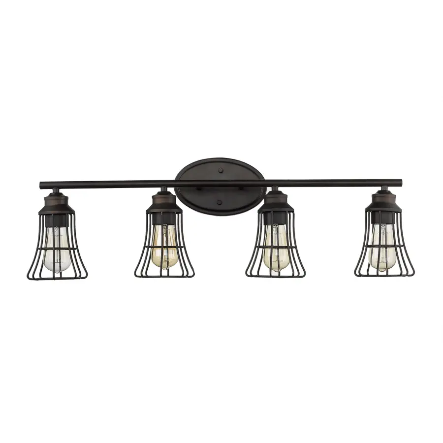 Piers 4-Light Vanity Sconce in Oil-Rubbed Bronze - Image 1