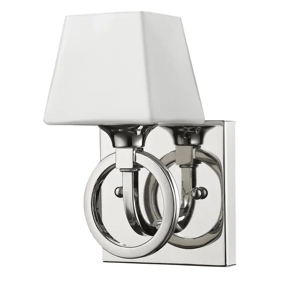 Josephine 1-Light Sconce in Polished Nickel