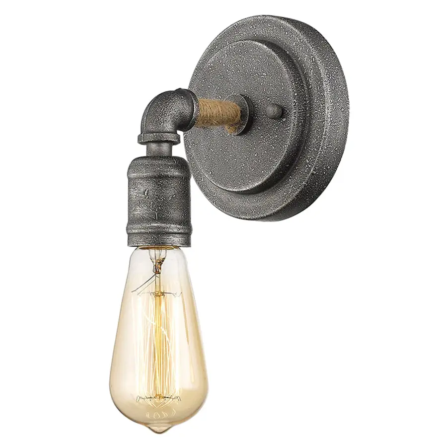 Grayson 1-Light Sconce in Antique Gray - Image 3