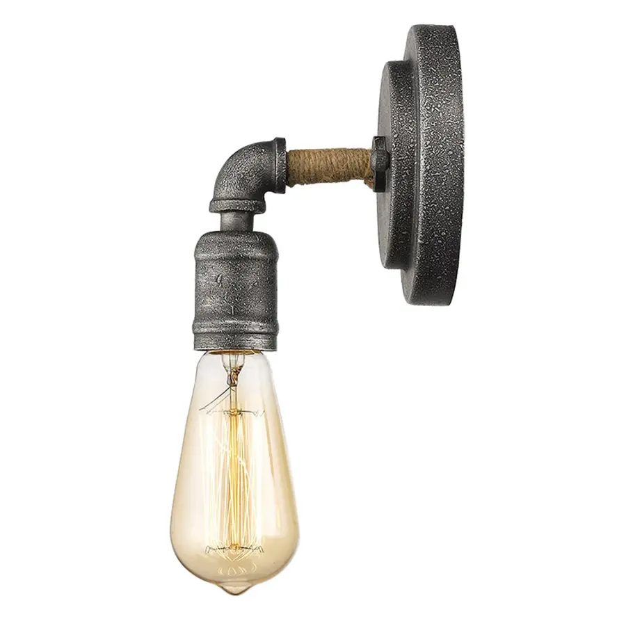 Grayson 1-Light Sconce in Antique Gray - Image 4