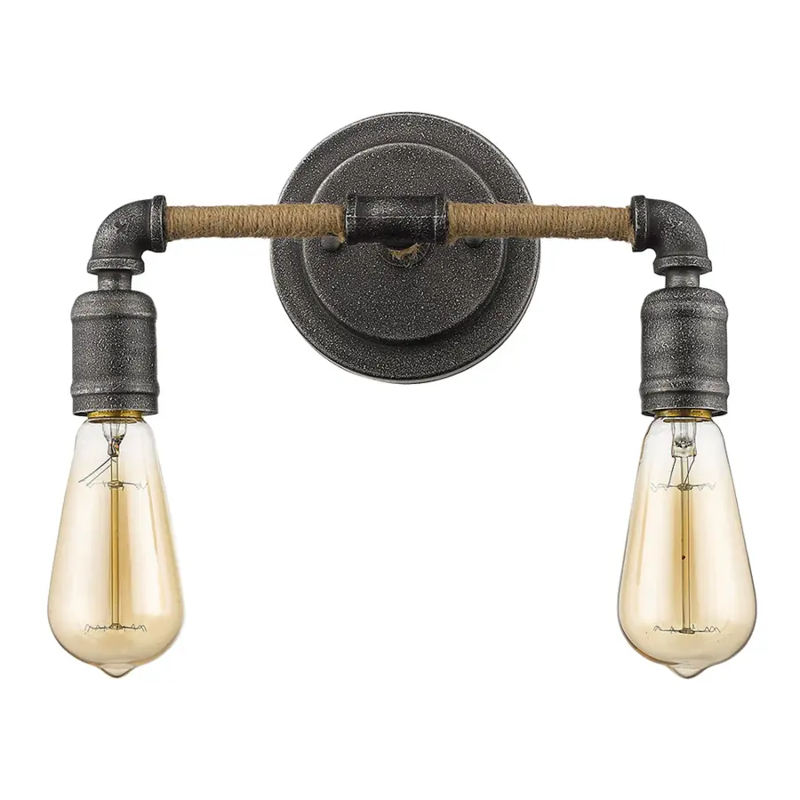Grayson 2-Light Vanity in Antique Gray - Image 1