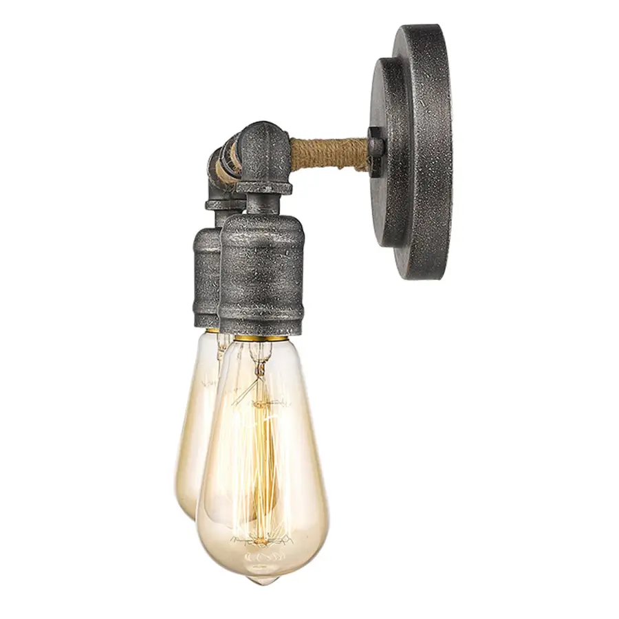 Grayson 2-Light Vanity in Antique Gray - Image 5