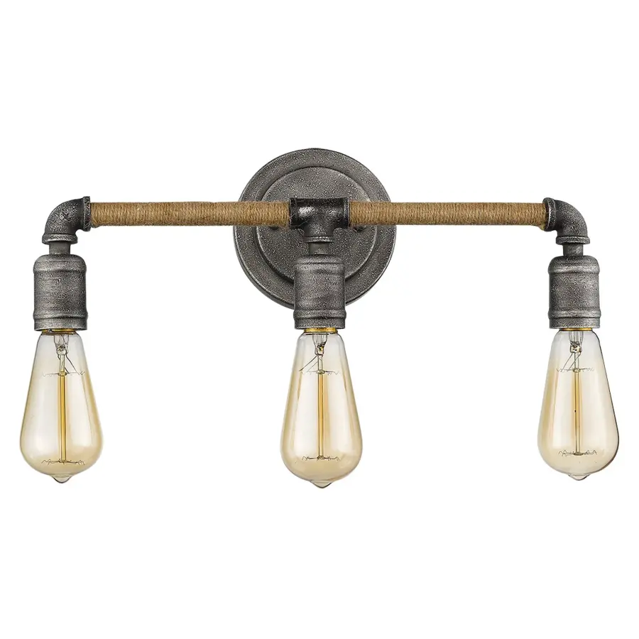Grayson 3-Light Vanity Light in Antique Gray - Image 1