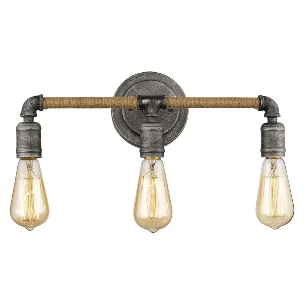 Grayson 3-Light Vanity Light in Antique Gray - Image 2