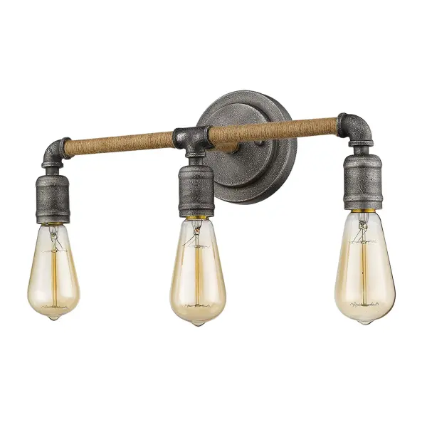 Grayson 3-Light Vanity Light in Antique Gray - Image 4