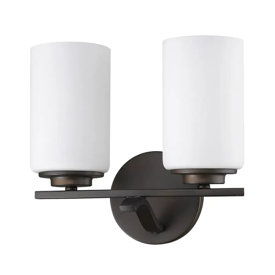Poydras 2-Light Bath Light in Oil Rubbed Bronze