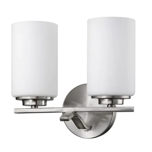 Poydras 2-Light Bath Light in Satin Nickel