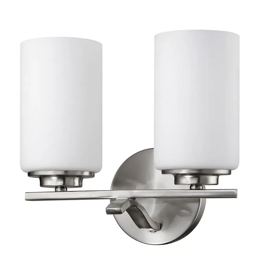 Poydras 2-Light Bath Light in Satin Nickel