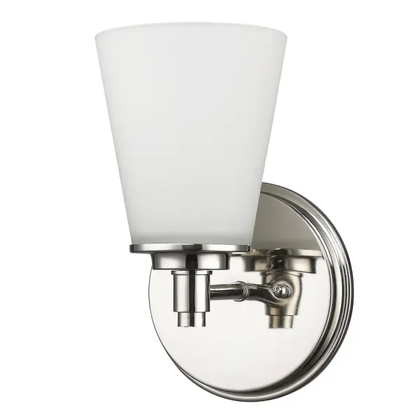Conti 1-Light Polished Nickel Sconce