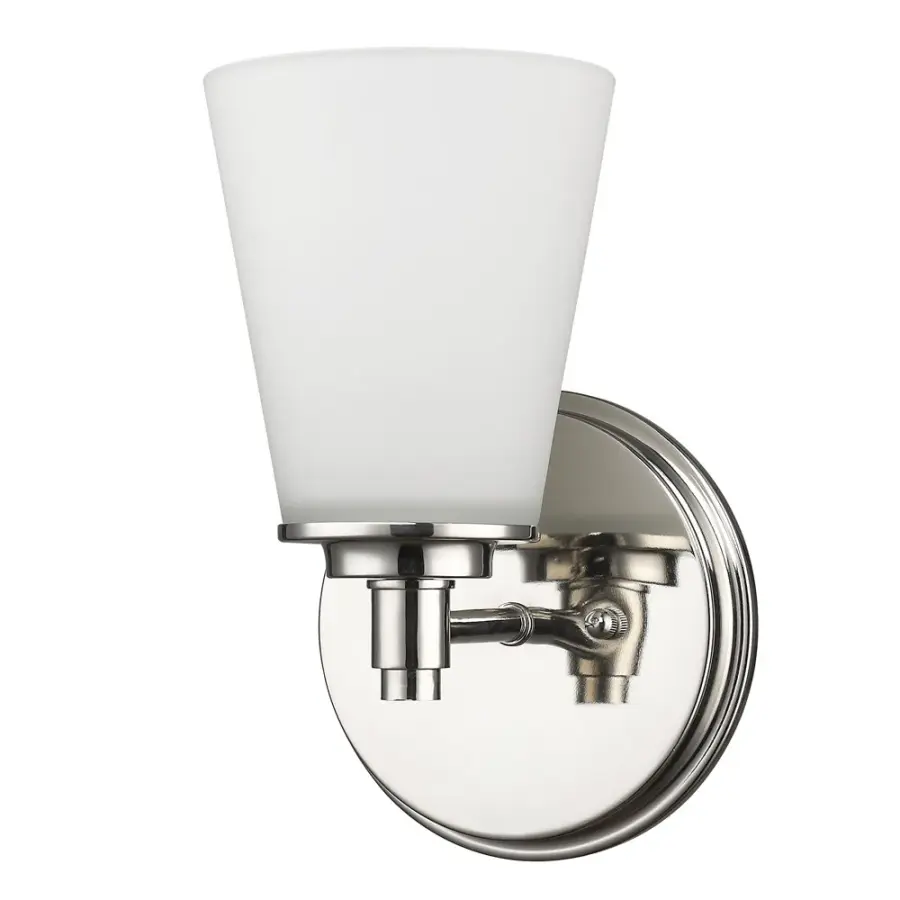 Conti 1-Light Polished Nickel Sconce