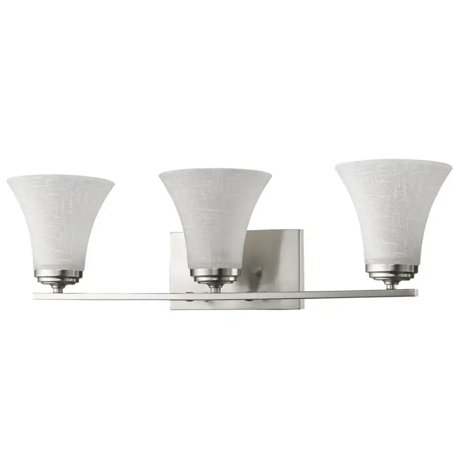 Union 3-Light Bath Light in Satin Nickel