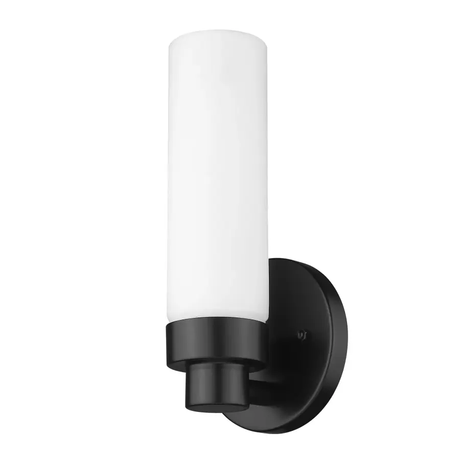 Valmont 1-Light Matte Black Sconce - Image 1