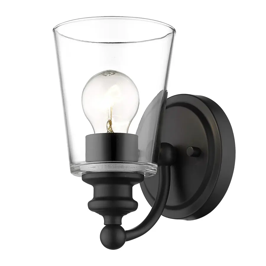 Ceil 1-Light Sconce in Matte Black - Image 2