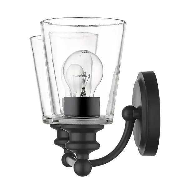 Ceil 2-Light Vanity Sconce in Matte Black - Image 5