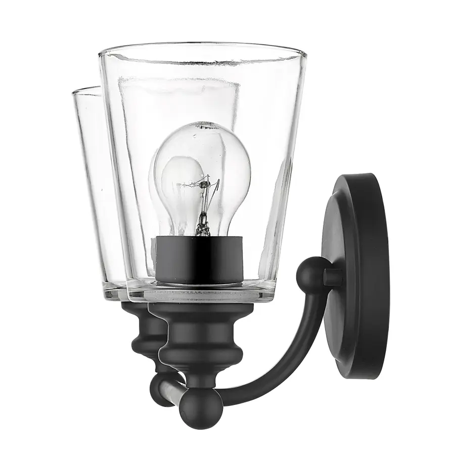 Ceil 2-Light Vanity Sconce in Matte Black - Image 5