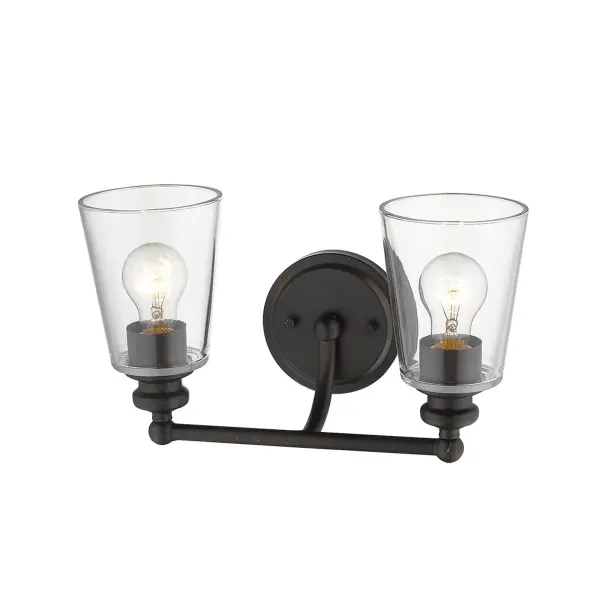 Ceil 2-Light Vanity Sconce in Oil-Rubbed Bronze - Image 2