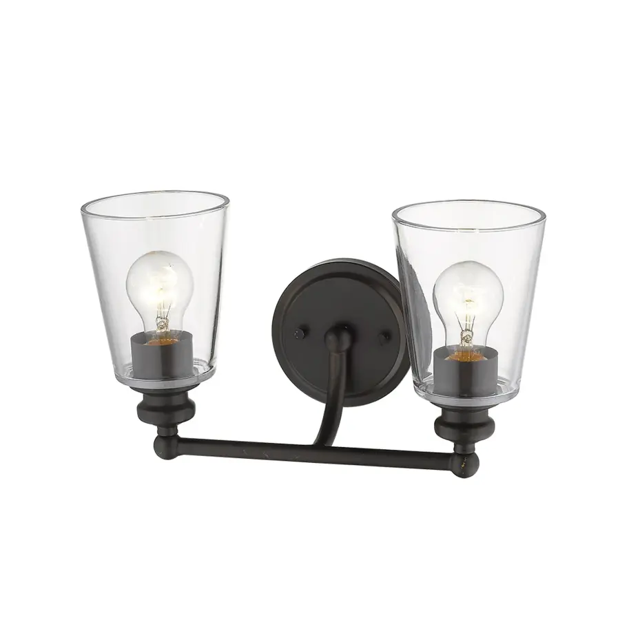Ceil 2-Light Vanity Sconce in Oil-Rubbed Bronze - Image 2