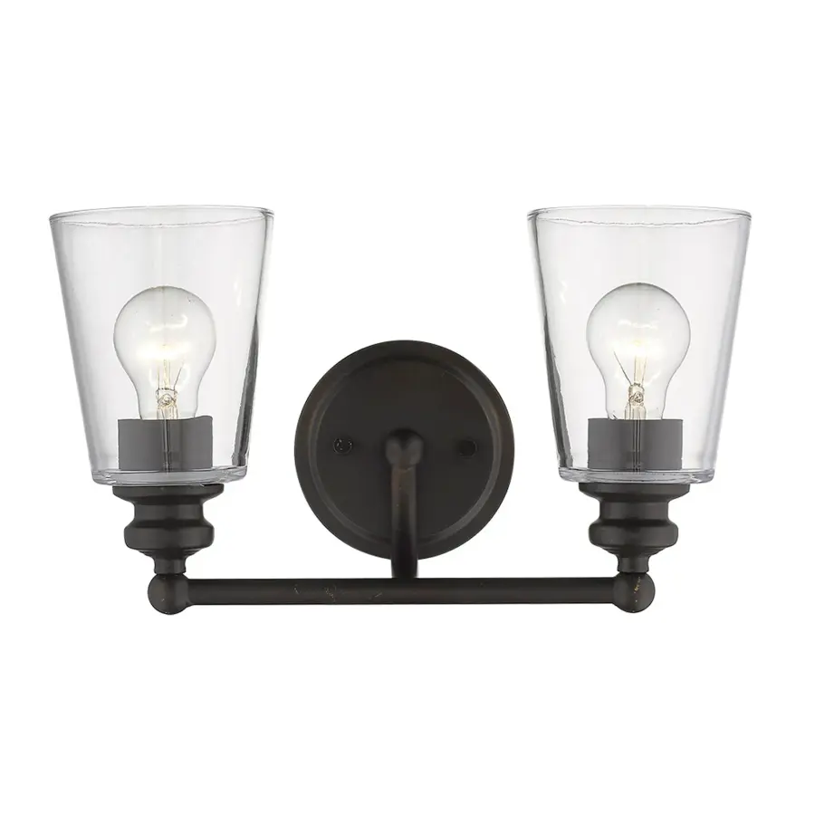 Ceil 2-Light Vanity Sconce in Oil-Rubbed Bronze - Image 3