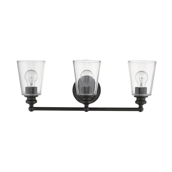 Ceil 3-Light Vanity Sconce in Oil-Rubbed Bronze - Image 1