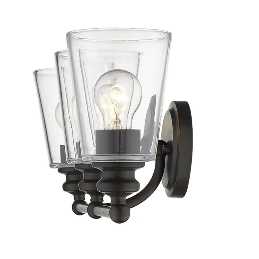 Ceil 3-Light Vanity Sconce in Oil-Rubbed Bronze - Image 4