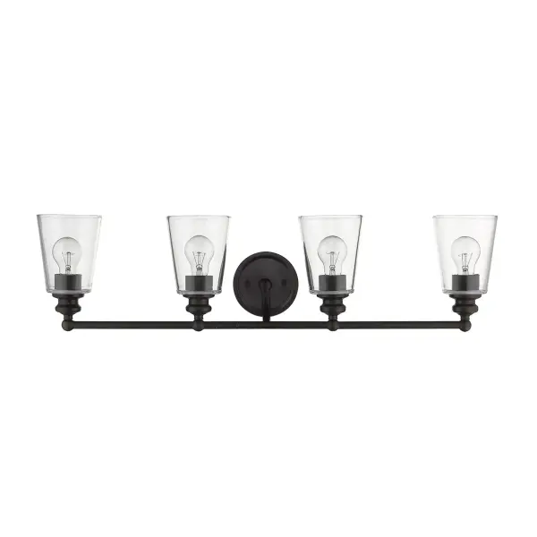 Ceil 4-Light Vanity Sconce in Oil-Rubbed Bronze - Image 1