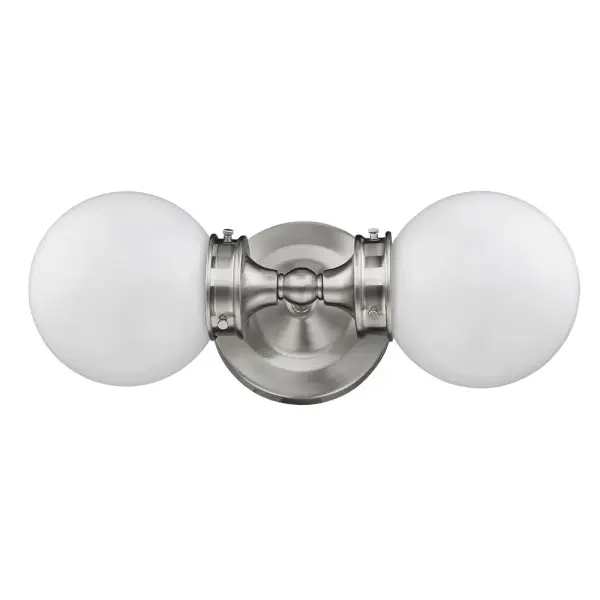 Fairfax 2-Light Vanity Sconce in Satin Nickel