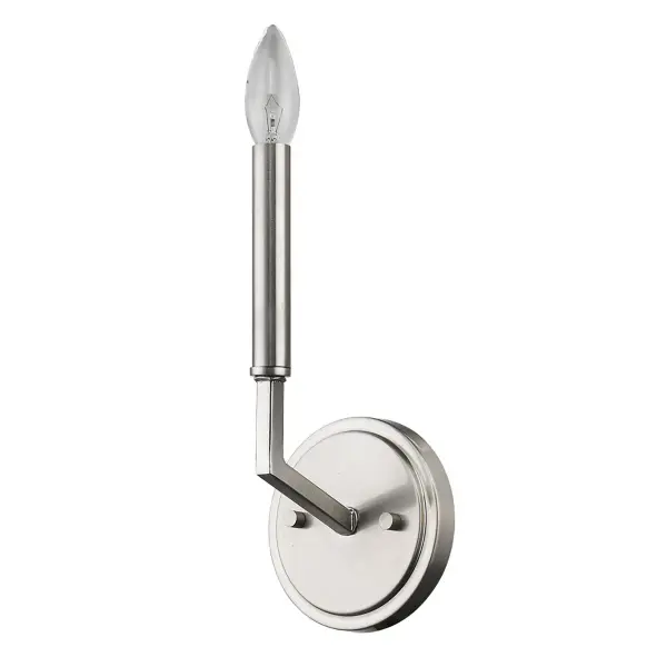 Harper 1-Light Sconce in Satin Nickel
