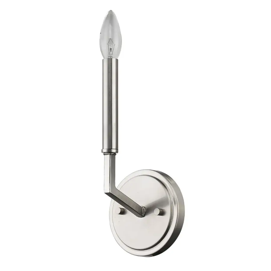 Harper 1-Light Sconce in Satin Nickel