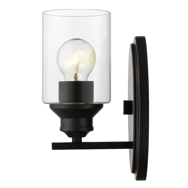 Gemma 1-Light Matte Black Sconce - Image 2
