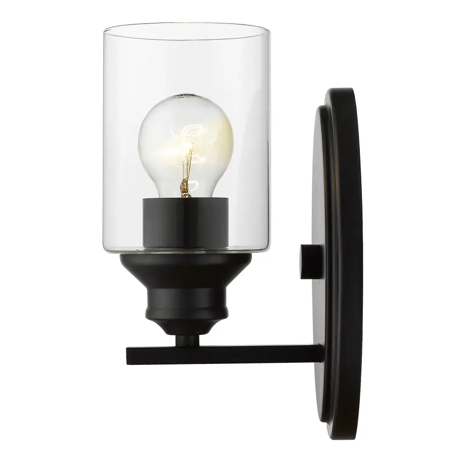Gemma 1-Light Matte Black Sconce - Image 2