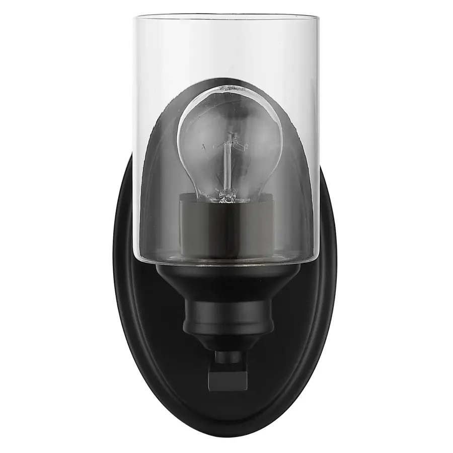 Gemma 1-Light Matte Black Sconce - Image 3