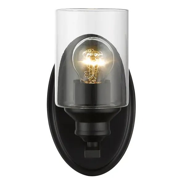 Gemma 1-Light Matte Black Sconce - Image 4