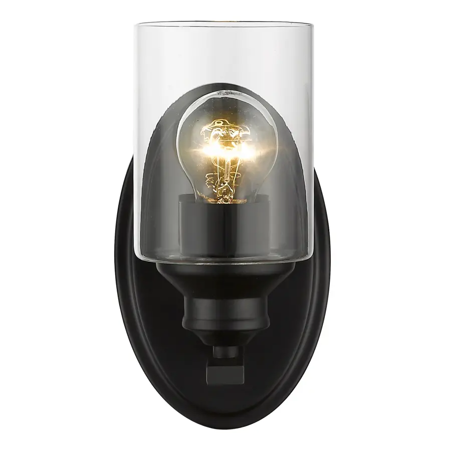 Gemma 1-Light Matte Black Sconce - Image 4