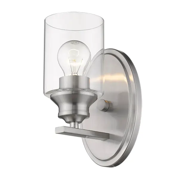 Gemma 1-Light Sconce in Satin Nickel - Image 1