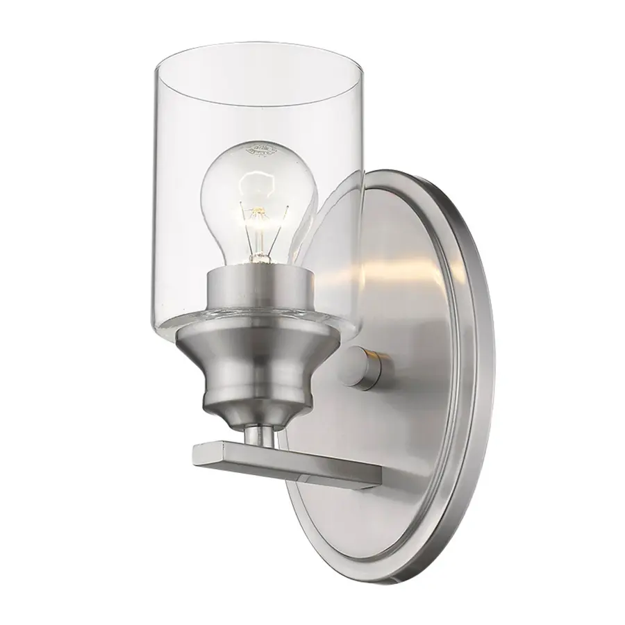 Gemma 1-Light Sconce in Satin Nickel - Image 1