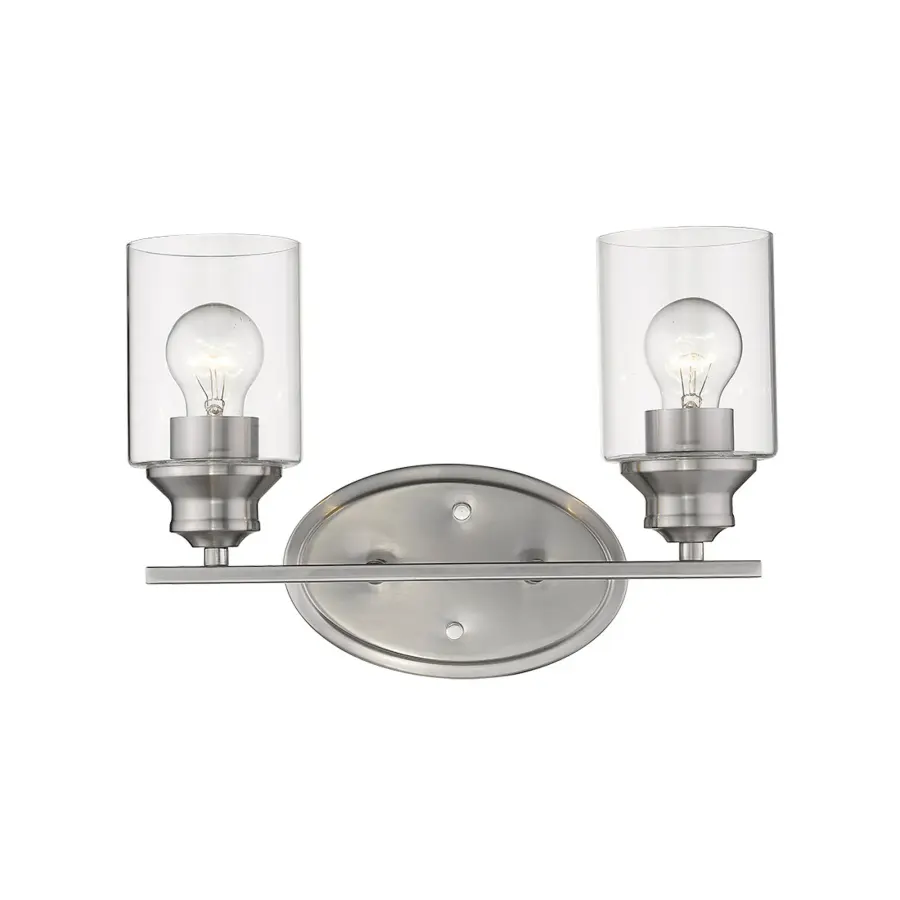 Gemma 2-Light Vanity Sconce in Satin Nickel - Image 2