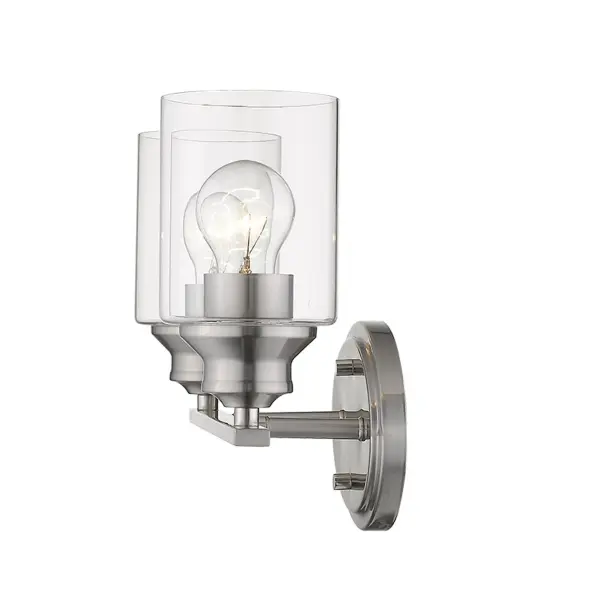 Gemma 2-Light Vanity Sconce in Satin Nickel - Image 4